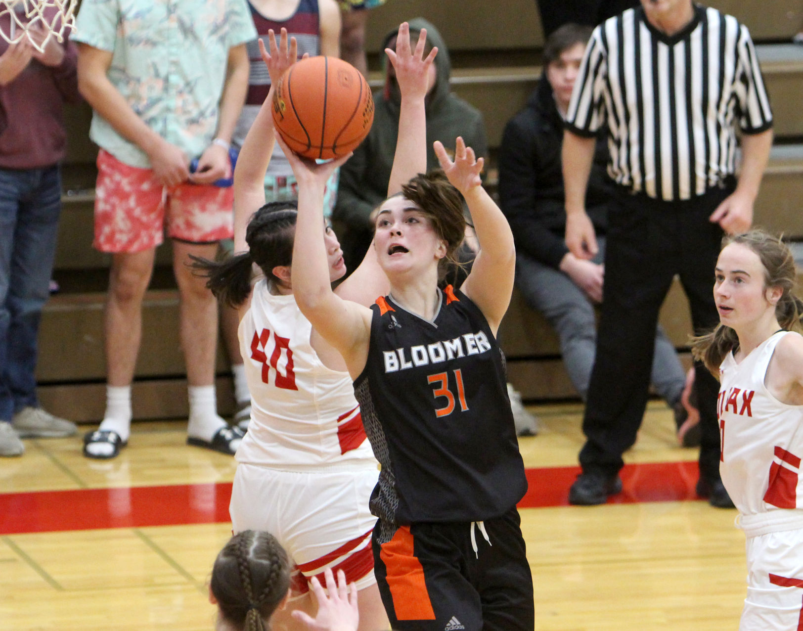 Bloomer girls basketball at Colfax 11-22-21